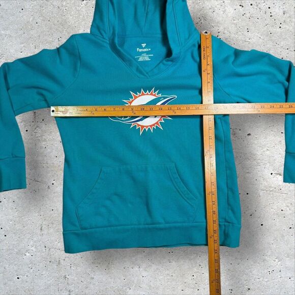 Miami Dolphins Gesicki #88 Hoodie Small Women’s Fanatics Teal NFL Pullover - Picture 10 of 11